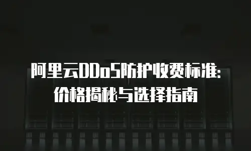 阿里云DDoS防护收费标准：价格揭秘与选择指南
