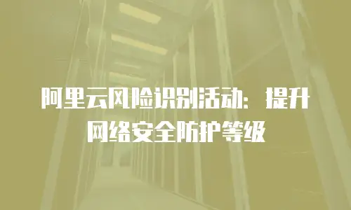阿里云风险识别活动：提升网络安全防护等级