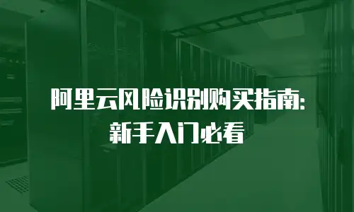 阿里云风险识别购买指南：新手入门必看