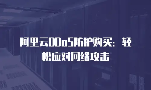 阿里云DDoS防护购买：轻松应对网络攻击