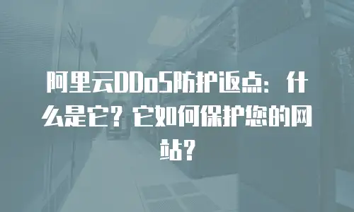 阿里云DDoS防护返点：什么是它？它如何保护您的网站？