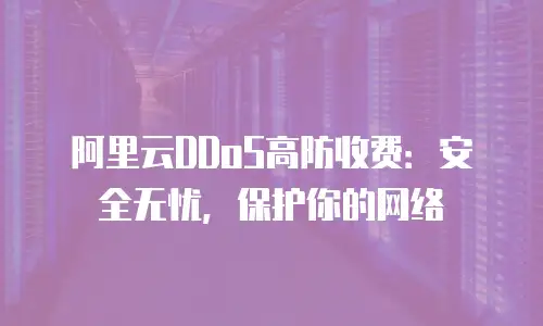 阿里云DDoS高防收费：安全无忧，保护你的网络