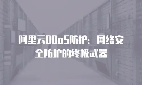 阿里云DDoS防护：网络安全防护的终极武器