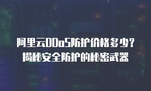 阿里云DDoS防护价格多少？揭秘安全防护的秘密武器