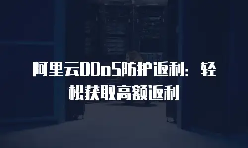 阿里云DDoS防护返利：轻松获取高额返利