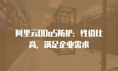 阿里云DDoS防护：性价比高，满足企业需求
