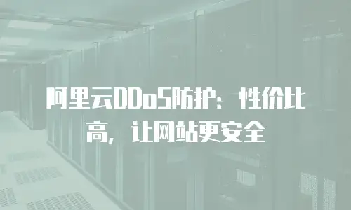 阿里云DDoS防护：性价比高，让网站更安全