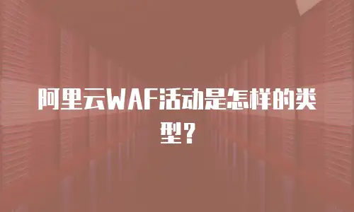 阿里云WAF活动是怎样的类型？