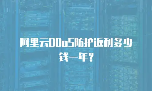 阿里云DDoS防护返利多少钱一年？
