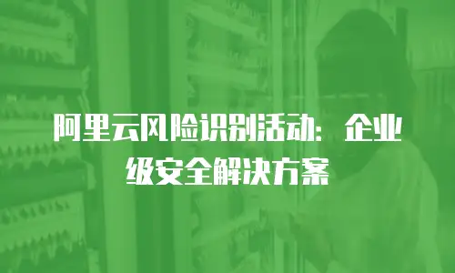 阿里云风险识别活动：企业级安全解决方案
