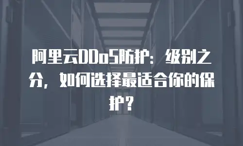 阿里云DDoS防护：级别之分，如何选择最适合你的保护？