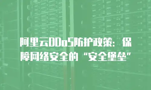阿里云DDoS防护政策：保障网络安全的“安全堡垒”