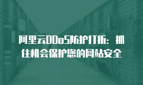 阿里云DDoS防护打折：抓住机会保护您的网站安全