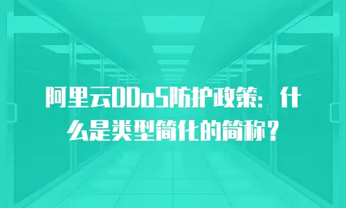 阿里云DDoS防护政策：什么是类型简化的简称？