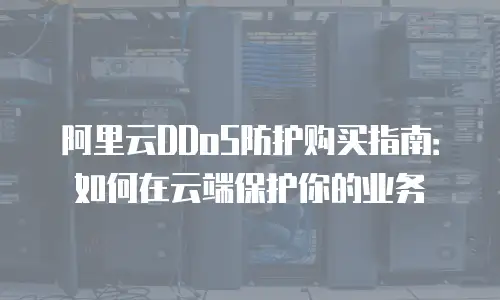 阿里云DDoS防护购买指南：如何在云端保护你的业务