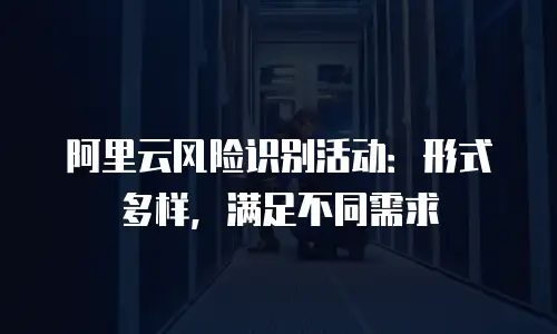 阿里云风险识别活动：形式多样，满足不同需求