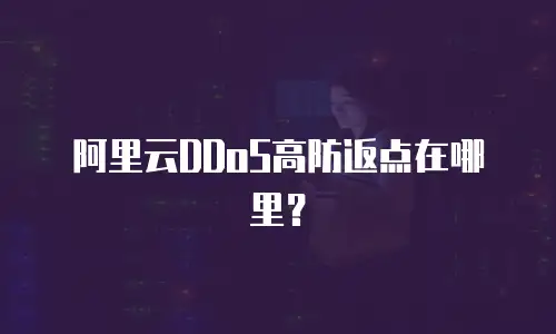 阿里云DDoS高防返点在哪里？