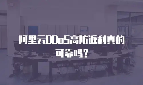 阿里云DDoS高防返利真的可靠吗？