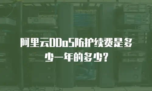 阿里云DDoS防护续费是多少一年的多少？