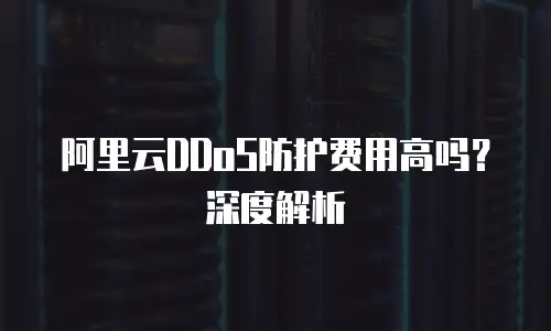 阿里云DDoS防护费用高吗？深度解析