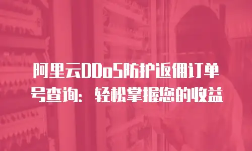 阿里云DDoS防护返佣订单号查询：轻松掌握您的收益