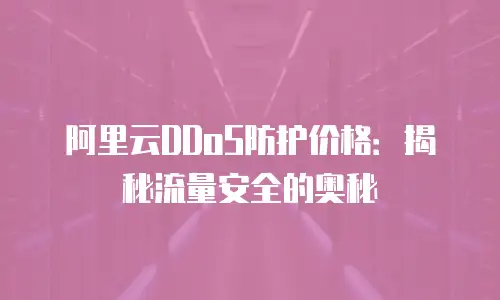 阿里云DDoS防护价格：揭秘流量安全的奥秘