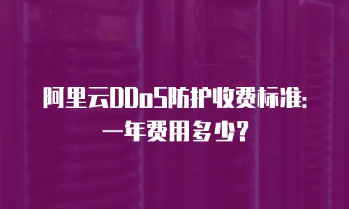 阿里云DDoS防护收费标准：一年费用多少？