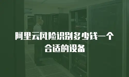 阿里云风险识别多少钱一个合适的设备