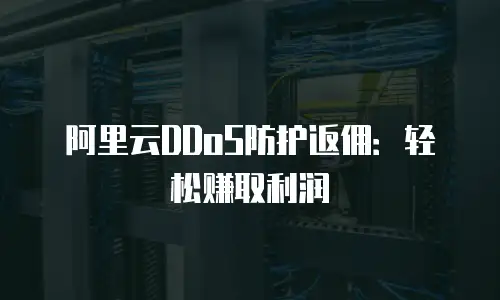 阿里云DDoS防护返佣：轻松赚取利润