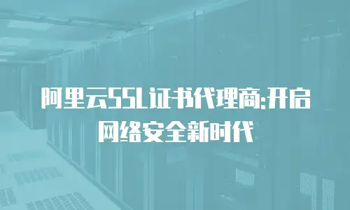 阿里云SSL证书代理商:开启网络安全新时代