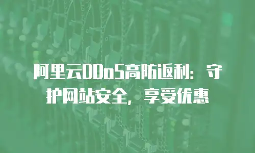 阿里云DDoS高防返利：守护网站安全，享受优惠