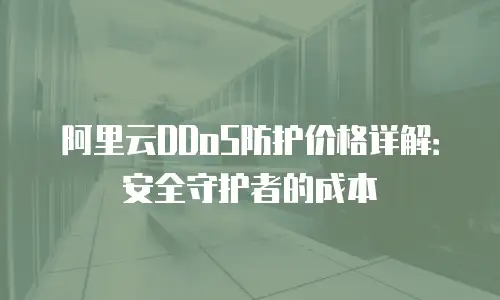 阿里云DDoS防护价格详解：安全守护者的成本