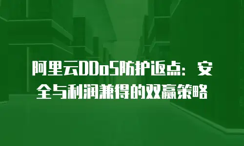 阿里云DDoS防护返点：安全与利润兼得的双赢策略