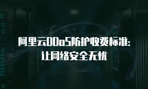 阿里云DDoS防护收费标准：让网络安全无忧