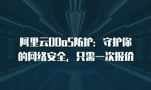 阿里云DDoS防护：守护你的网络安全，只需一次报价