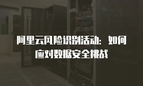 阿里云风险识别活动：如何应对数据安全挑战