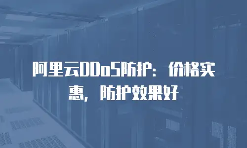 阿里云DDoS防护：价格实惠，防护效果好