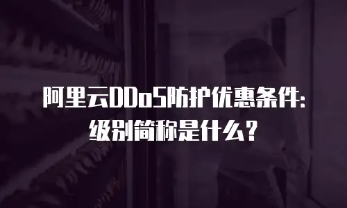阿里云DDoS防护优惠条件：级别简称是什么？