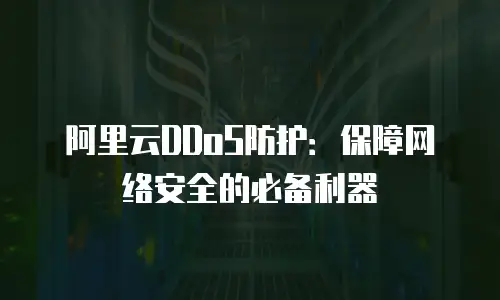 阿里云DDoS防护：保障网络安全的必备利器