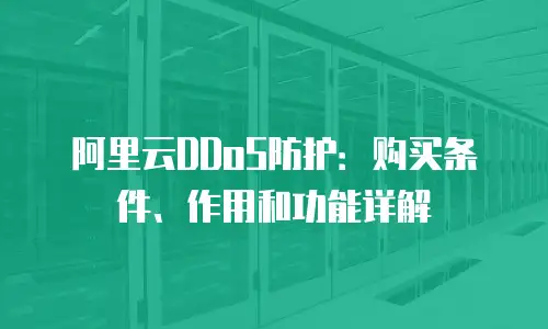 阿里云DDoS防护：购买条件、作用和功能详解