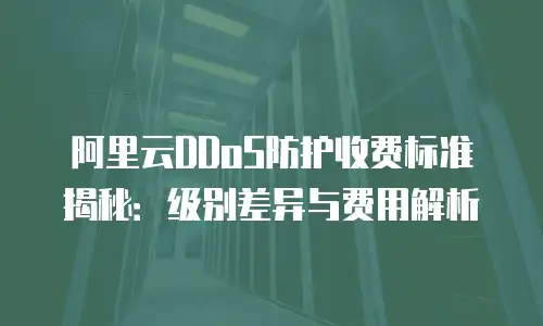 阿里云DDoS防护收费标准揭秘：级别差异与费用解析