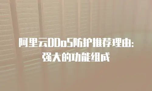 阿里云DDoS防护推荐理由：强大的功能组成