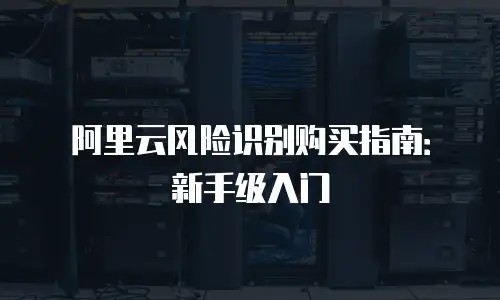 阿里云风险识别购买指南：新手级入门