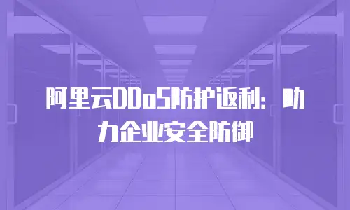 阿里云DDoS防护返利：助力企业安全防御