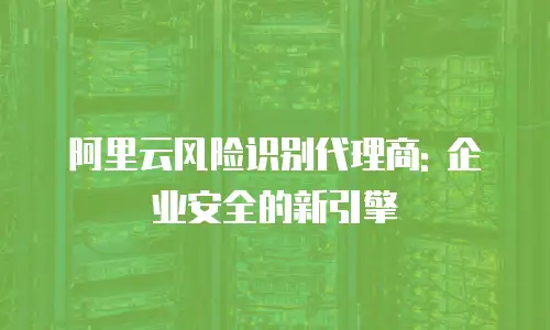 阿里云风险识别代理商: 企业安全的新引擎
