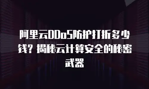 阿里云DDoS防护打折多少钱？揭秘云计算安全的秘密武器