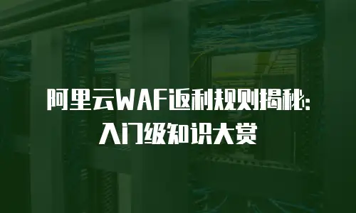 阿里云WAF返利规则揭秘：入门级知识大赏