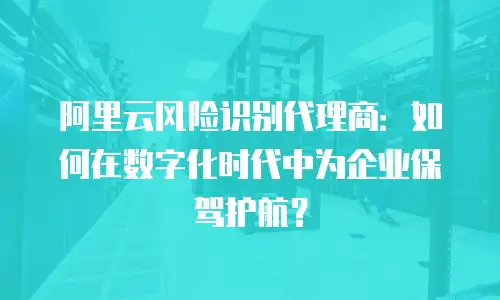 阿里云风险识别代理商：如何在数字化时代中为企业保驾护航？