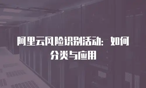 阿里云风险识别活动：如何分类与应用