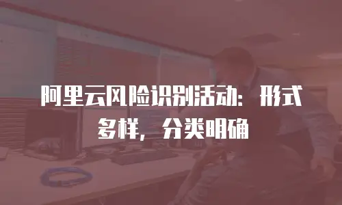 阿里云风险识别活动：形式多样，分类明确